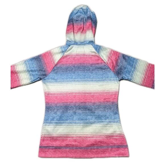 Burton WB Peak Hoodie Women’s M Full Zip Fleece Lined Striped Jacket 2014 - Picture 3 of 12